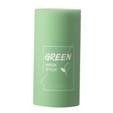 (Green Tea) Cleansing Facial Mask Stick Green Tea Eggplant Oil Control Pore Shrinkage Blackhead Removal
