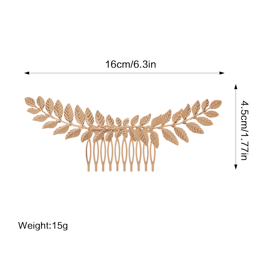 Dachuang Beauty (Gold) Women\'S Alloy Hair Comb For Thick Curly Hair