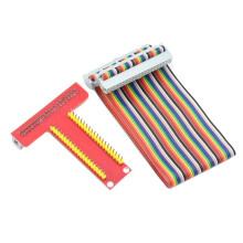 Pour Carte D'Extension Raspberry Pi GPIO T-Type + Câble Couleur 40Pin 4B/3B +/ZERO/W