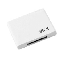KINCJON 30 Pin Bluetooth 5.1 Audio Receiver A2dp Music Mini Wireless Adapter compatible with 30pin Analog Speaker White