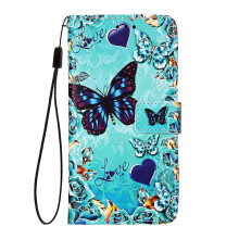 Leather Wallet Phone Case for Tecno Camon 40 Pro 4G, PU Flip Cover with Card Slots, Stand and Wrist Strap