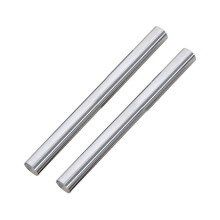 2Pcs 304 Stainless Steel Round Rod, 10mm Diameter Length 250mm Metal Solid Shaft Rods for Industry, Metal Working Hobbies and DIY Craft
