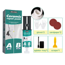(White) Tile Repair AB Glue Set For Repairing Cracks Dents Tile With Repair Tools Waterproof Heat And Corrosion Resistant