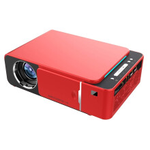 Mini Projector with HDMI and USB, 2000 Lumens Wireless Phone Casting Home Theater Projector Red