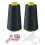 2 Spools Dark Gray Polyester Sewing Thread, 3000 Yds Each, 40s/2 All-Purpose for Machine & Hand Repair 1