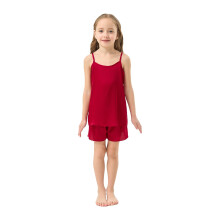 Girls 2-Piece Tank Top and Shorts Set Silk Satin Summer