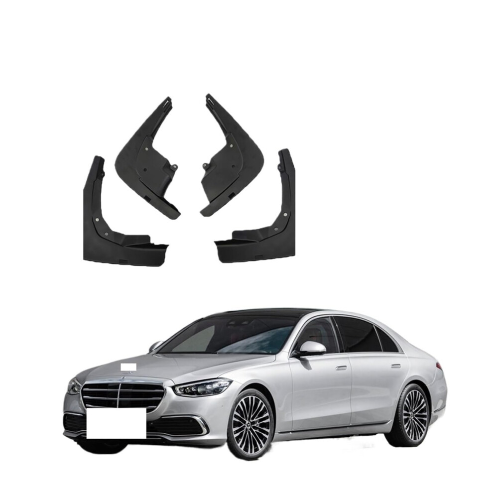 Mud Flaps For Mercedes Benz S Class W223 2021Â2023, Front And Rear Splash Guards, Abs Impact Resistant 9771547549277