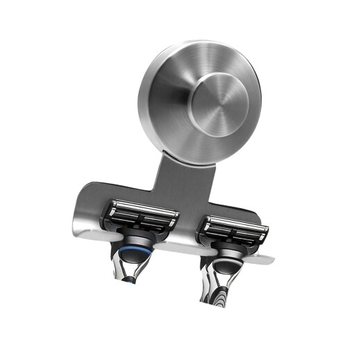 Strong Suction Razors Stand With Stainless Steel Hook-Silver