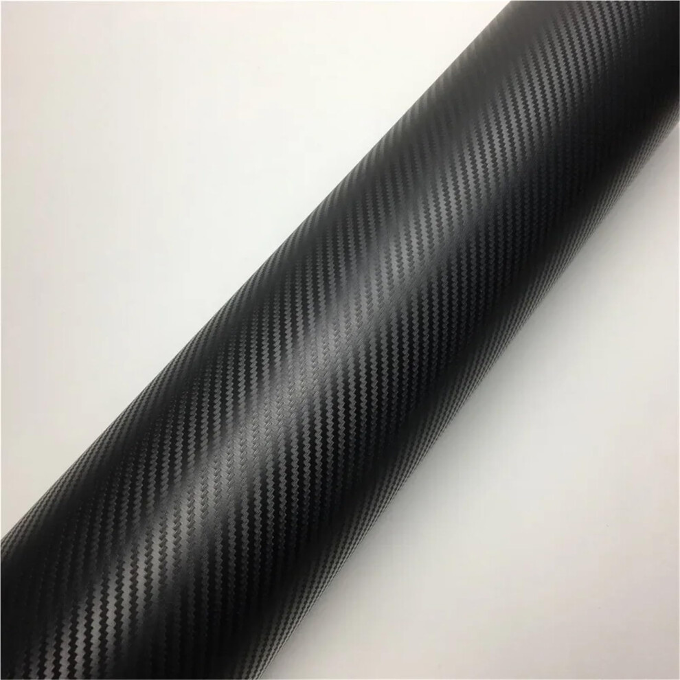 3D Glossy Carbon Fiber Vinyl Wrap Roll 152X50cm For Car Motorcycle Laptop Trim, Scratchresistant Film Black 9771547552307