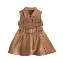 Toddler Summer Casual Short Sleeve Small Floral Shawl Princess Style Girls Dress Boho 5-6Y