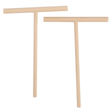 Praktische T-Form Crepe Maker Pfannkuchen Teig Holz Treuer Stick Haus Kueche Werkzeug Kit DIY Verwendung