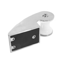 Marine Bow Anchor Roller 316 Stainless Steel Fixed Anchor Marine Boat Yacht Bracket Rubber Roller for Fixed Anchor 6.8X2.6 inch