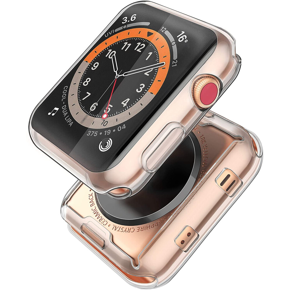 Xihama 2-Pack 40Mm Soft Tpu Iwatch Case W/ Built-In Screen Protector, Compatible With Apple Watch Se(2024)/6/5/4 9028731248547