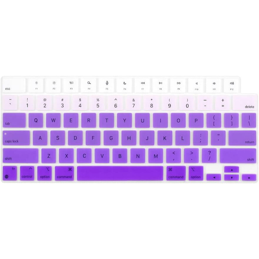 2 Pack Tpu Keyboard Cover Skin For Macbook Air 13.6" & 15.3" (2022-2024, M2/M3, A2681/A2941), Compatible With U.s. Enter 9365509118573