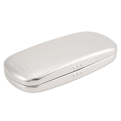 Glasses Case, Aluminum Hard Shell Eyeglasses Case Striped Spectacles Box
