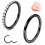 G23 Titanium Nose Hoops 16G-20G 6-10mm 2pcs 1