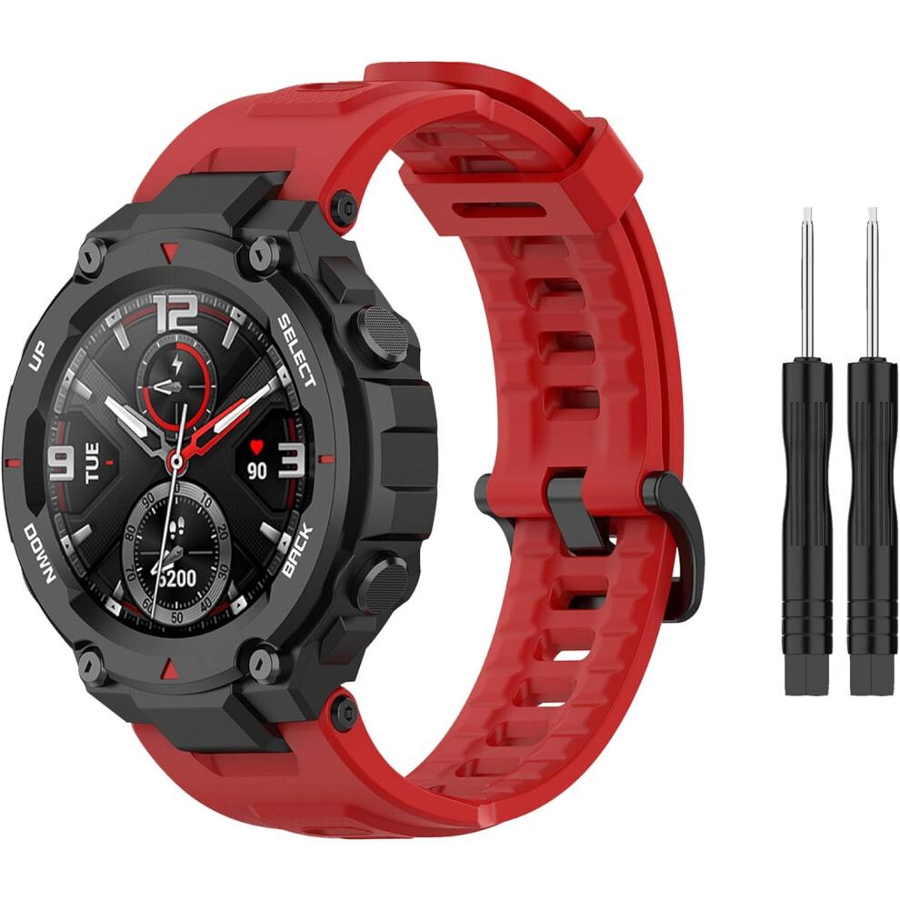 Soft Silicone Band Compatible With Amazfit T-Rex/T-Rex Pro Â Includes Installation Tools 9365509129173
