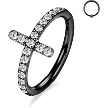 16G Cartilage Hoop Earrings – 316L Surgical Steel Daith, Helix, Conch, Tragus, Rook, Septum, Nose Rings for Women & Men, Compatible with CZ Opal