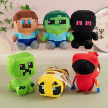 (Green Creeper,25cm)Minecraft Creeper Plush Toy, Stitch, JJ Monster Plushie—Cute Game Merchandise and Gifts