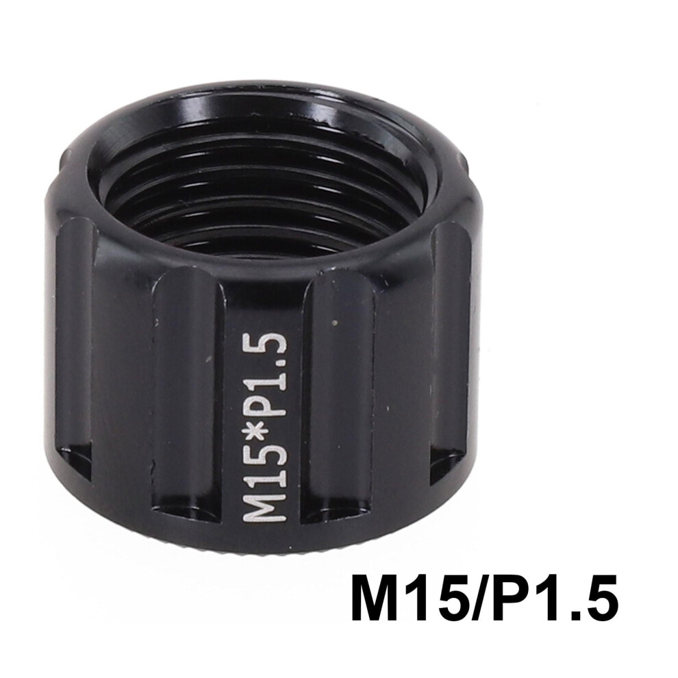 Bicycle Thru Axle Nut Screws M15 P1.0 P1.5 P1.75 Bike Hubs Tube Shaft Skewers Cap Cycling Thread Pitch Front Axle Nuts M15x1.5mm 9365509130100