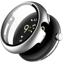 Carcasă XiHAMA compatibilă cu Google Pixel Watch4 (41 mm/45 mm) + folie de protecție pentru ecran din sticlă securizată