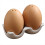 Ceramic Salt and Pepper Shakers Brown Egg Shape with Stand 1