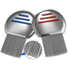 Lice Comb Stainless Steel Professional Lice Combs and Head Lice Treatment to Effectively Get Rid of Hair Lice and Nits, Best Results for Infection and