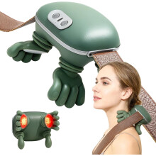Heated Bionic Hand Massager with Fingers – Portable, Lightweight Back Muscle Pain Relief