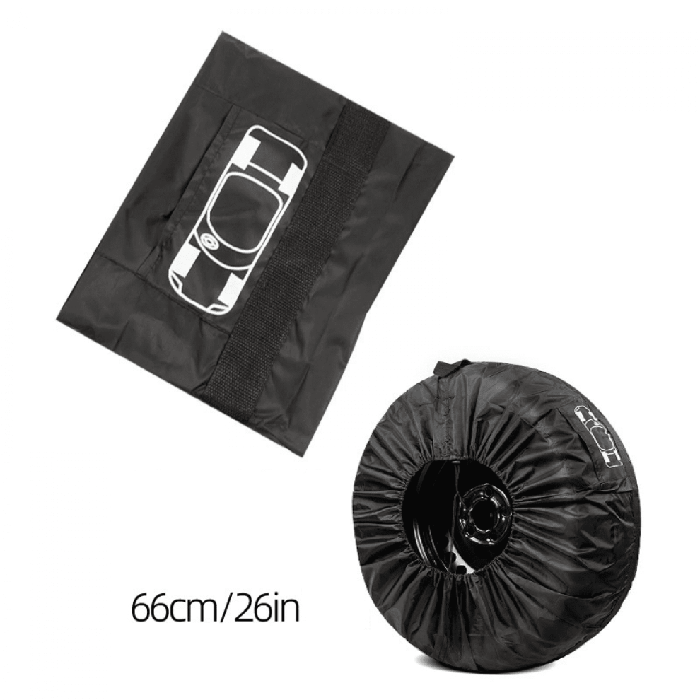Car Spare Wheel Cover Tyre Bag Waterproof Sunshade Cover Fit Van Caravan Truck Black 9028731010960