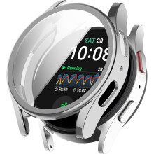 Kompatibel mit Samsung Galaxy Watch7 44 mm/40 mm: Displayschutzfolie & weiche TPU-Schutzhülle – Kratzfester Rundumschutz