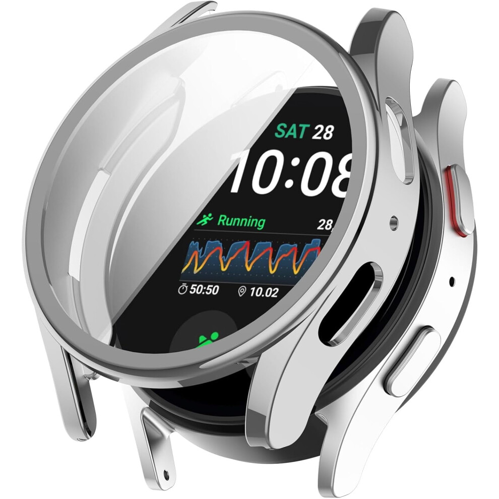 Compatible With Samsung Galaxy Watch 7 44Mm/40Mm Screen Protector & Soft Tpu Bumper Case Â Anti-Scratch Full Protection 9028731012179