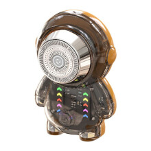 Astronaut Electric Shaver with RGB Light Portable USB Shaver Men's Electric Shaver Travel Shaver B