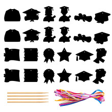 24 PCS Graduation Scratch Cards for Kids – 2025 Decorations, Scratch-Off Paper, Compatible with Graduation Themes