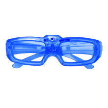 Xinwanna Kids Glow-in-the-Dark LED Glasses, 3 Light Modes, Heart Shape, Battery-Powered, Cosplay & Party Prop (Type H)