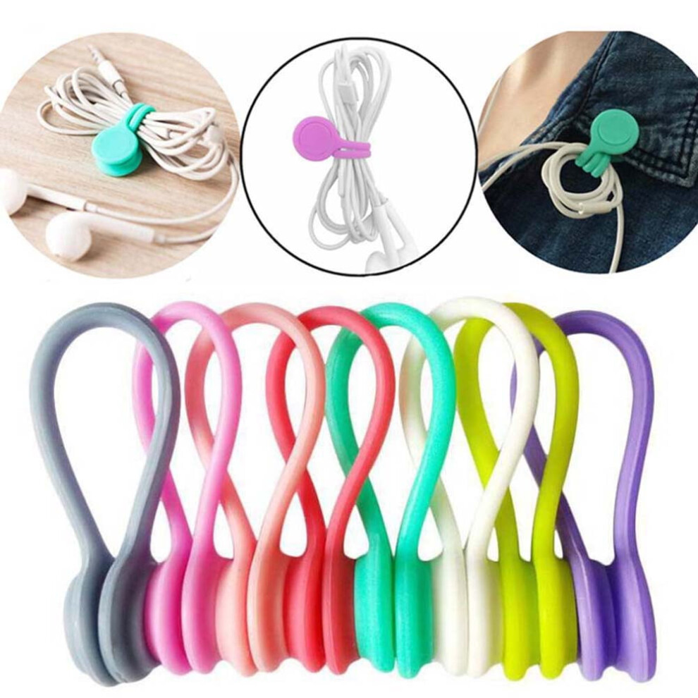 Silicone Magnetic Portable Cable Winder Earphone Hub Cord Holder Wire Organizer 9028731012261