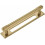 Brushed Gold Cabinet Pulls with Backplate 5-Pack 1