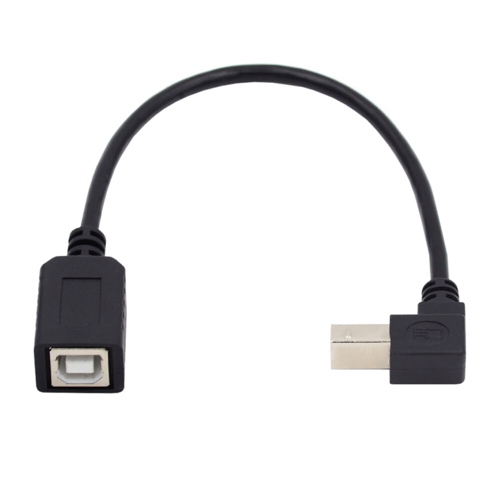 Cy Usb 2.0 B Type Male To Female Extension Cable Down Angled 90 Degree 20Cm For Printer Scanner Disk 9028731014029