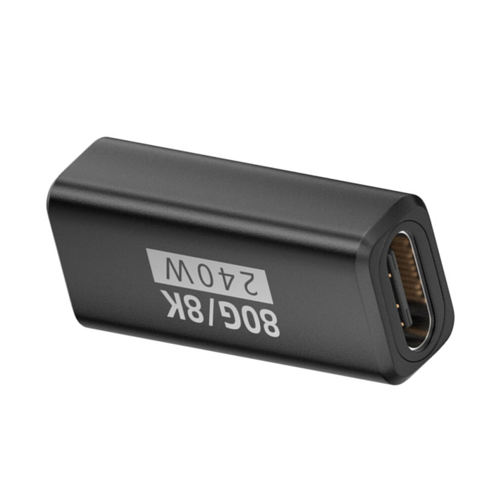 Cy Usb5.0 80Gbps Female To Female Extension Adapter With 240W 16K 8K 5K Compatible With Usb4.0 Thunderbolt3/4/5 9028731013091