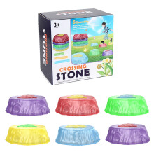 DAMAI Lysende Musikalske Stepping Stones for Barn – LED Sensorisk Balansesett, Lysende Gulv er Lava Spill, Sklisikker (6 stk), Kompatibel med STEM
