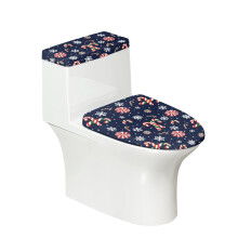 Capac de toaletă cu design de bastoane de bomboane de Crăciun, lavabil și reutilizabil, rămâne la locul lui, din poliester, capac de toaletă,