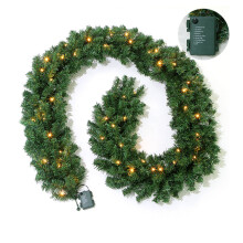 5 Meters 50 LED Lights String, 8 Modes Waterproof, Copper Yellow, 3AA Battery Operated, for Indoor Outdoor Holiday Decoration