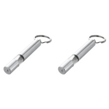 2X Car Static Rod Electricity Releaser Discharger Cylinder Shape Anti-Static Keychain Dry Static Eliminator Antistatic