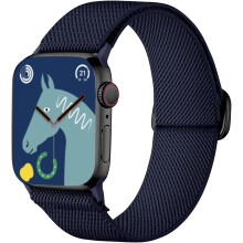 XiHAMA Stretchy Nylon Strap Compatible with Apple Watch Ultra 2/1, Series 10-3, SE, 38-49mm