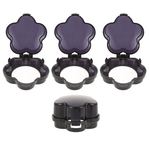 Pretyzoom4Pcs Κομψά Καλύμματα Πόμολων για Κουζίνα Αερίου Πλαστικά Σκούρο Μπλε