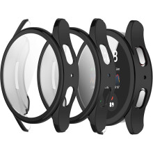 Kompatibel mit Samsung Galaxy Watch7 44 mm/40 mm – Weiche TPU-Displayschutzfolie und Bumper-Hülle