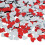 Hjerteformet sølvglitterkonfetti, plastik, 1-pak 1