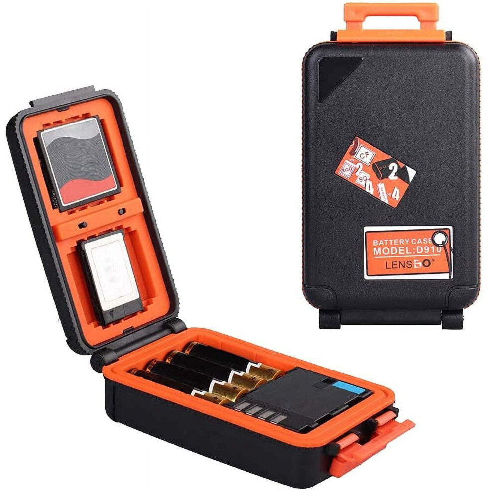 Camera Battery & Memory Card Case Â Water-Resistant, Anti-Shock, Holds 2 Batteries, 4 Sd, 2 Xqd/Cf Cards 9028731012780