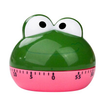 Küchentimer – Mechanischer 60-Minuten-Kochhelfer | Niedliches Wohnaccessoire, auffälliges Design | ABS-Kunststoff | Mehrfarbig | 5,6 x 6,6 cm