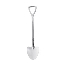 Shovel Shape Spoons 5.9 Inches Stainless Mini Coffee Spoons Small Spoons for Dessert Tea kitchen utensils Silver, 1x multi-function spoon