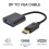 Adaptérový kabel 1080p DP DisplayPort samec na VGA samice 1